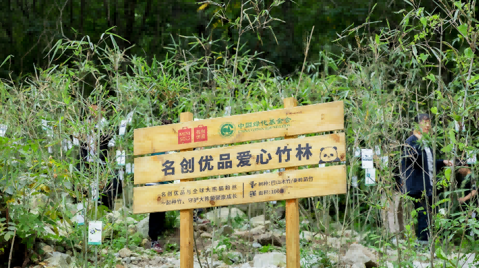 名創優品×中國綠化基金會，
攜手網友共同為大熊貓種植竹林